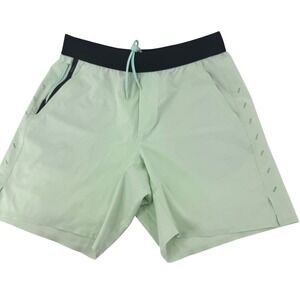 Ten‎ Thousand Mens Athletic Shorts Mint Green Black Zip Pocket Athletic Size M
